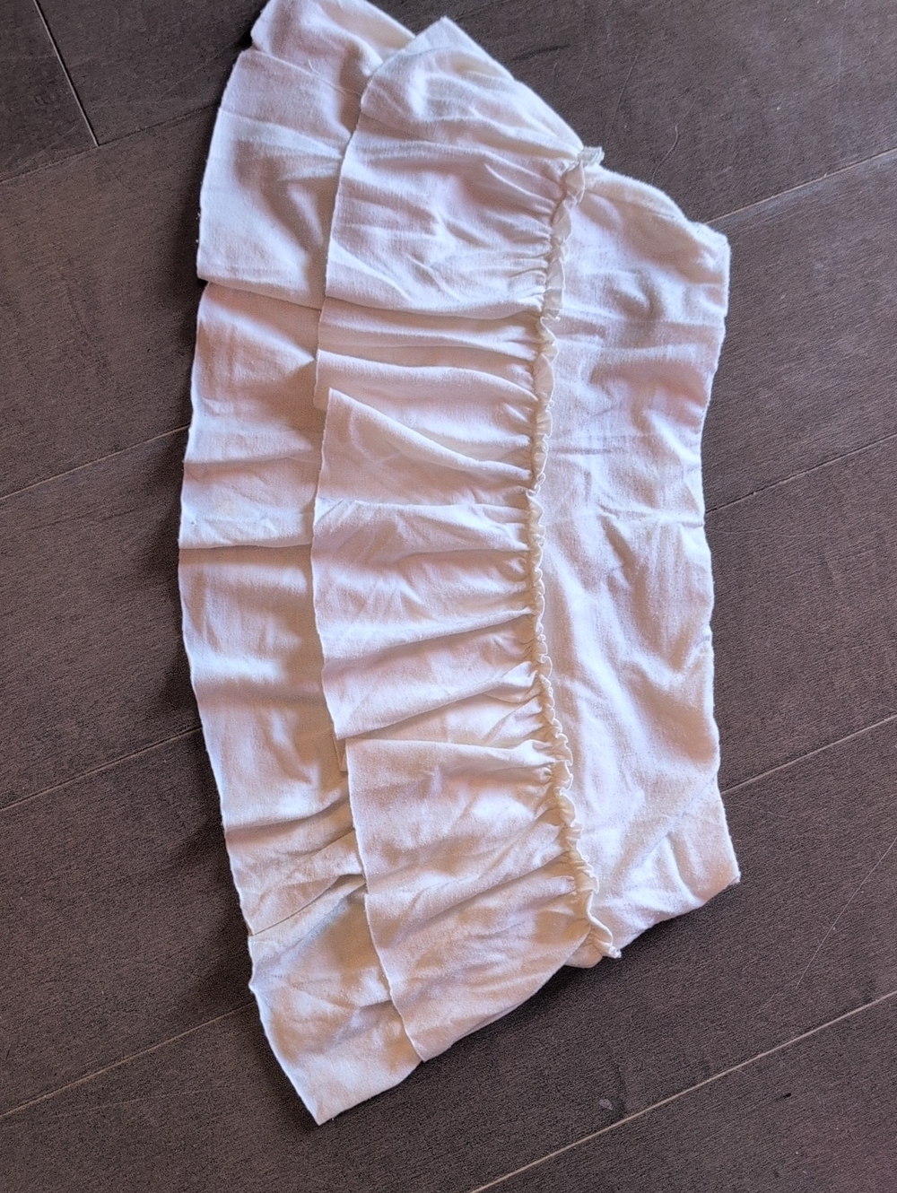 Forever 21 White Tiered Ruffle Mini Skirt